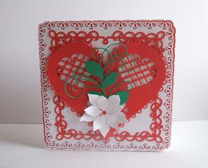 Heart Flower Topper Card