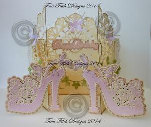 Flourished Fancy Shoe Door Card