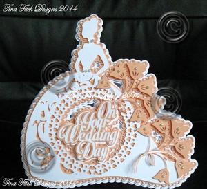 Bride Wedding Dress Card