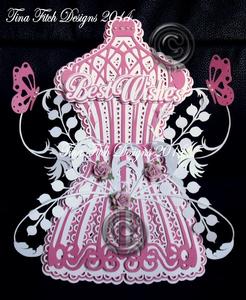 Floral Manikin Card