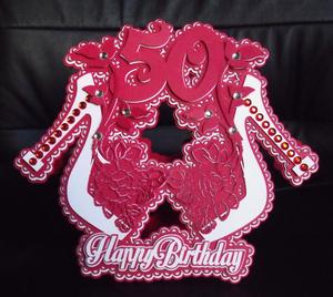 50th Flourished Shoes Card