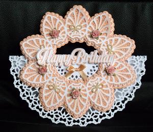 Birthday Flower Rocker Card