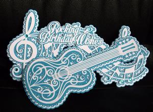 Rocking Birthday Layered Topper