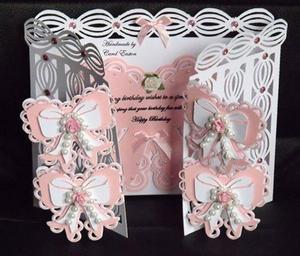 Ribbon and Bows Door Card