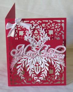 Christmas Leaves Layered Card