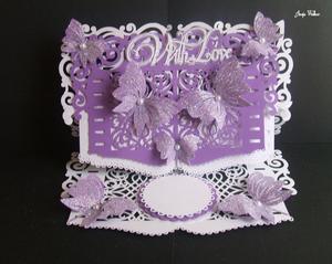 Open Book Easel Card