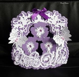 Birthday Pansy Topper