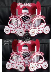 Birthday Motorbike Door Card