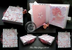 Baby Folding Faux Book Card