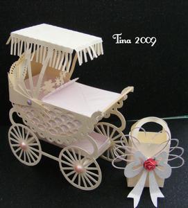 Old Fashioned Pram & Box