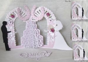 Wedding Day Cake Open Card