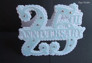 25th Split Anniversary Card