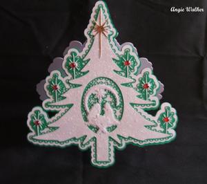 Christmas Tree Nativity Card