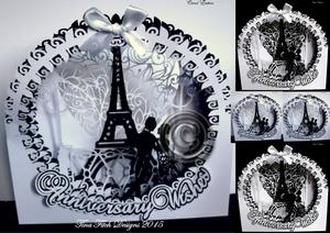 Anniversary Fancy Shadow Box Card