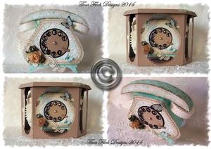 3D Vintage Telephone & Box