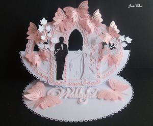 Wedding Arched Easel Card