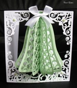 Christmas Bell Honeycomb Card