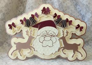 Christmas Santa & Bells Card
