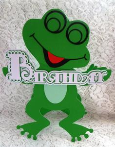 Scalloped Layered Birthday Frog Card