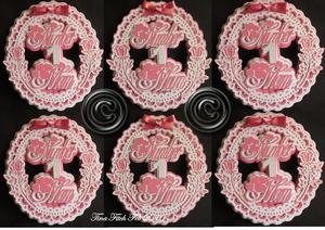 Mum, mom, mam ,oval 3 Topper Set