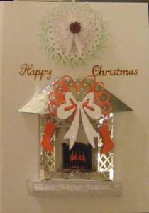 3D Christmas Fireplace Embellishment
