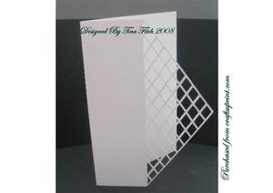 Diamond Lattice Sided Card