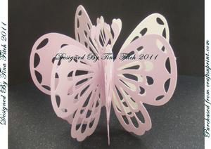 3D Butterfly Book Card