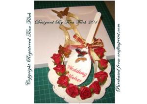 3D Wedding Horseshoe & Wooden Spoon