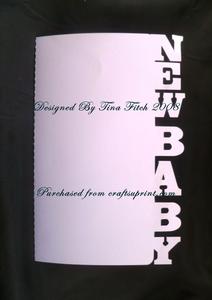 New Baby Edged Card