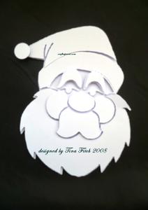Layerd Christmas Santa Head