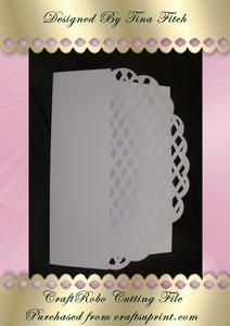 Half Lattice Oval Card