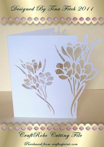 Crocus Double Edged Card