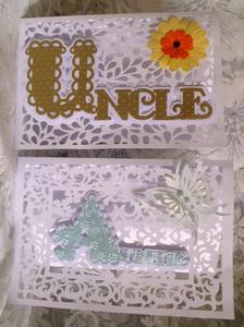 Scalloped Cards Auntie & Uncle