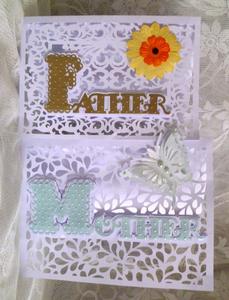 Scalloped Cards Mother & Father