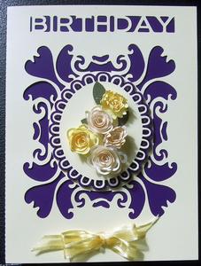 Birthday Cut Out Card - Robo/cameo