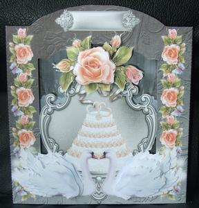Wedding Swan Back To Front Card Print & Cut - /ca