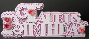 Scalloped Taurus Birthday Card