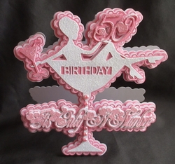 50th Birthday Glass Card.    All file formats 