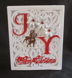 Joy Reindeer Card, All formats