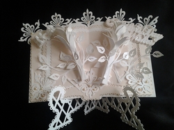 3D Rose Stem Open Book & Stand, All formats