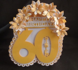 Birthday 60th Sister TF0169, All formats