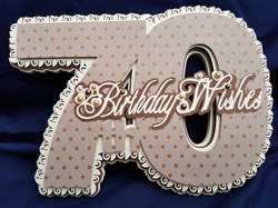 Stand Alone 70th Birthday Card , all formats