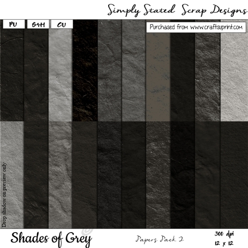 Shades of Grey Papers Pack #2