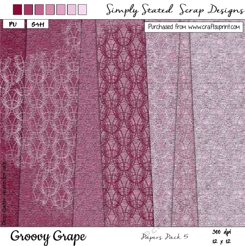 Groovy Grape - 12 x 12 Paper Pack #5