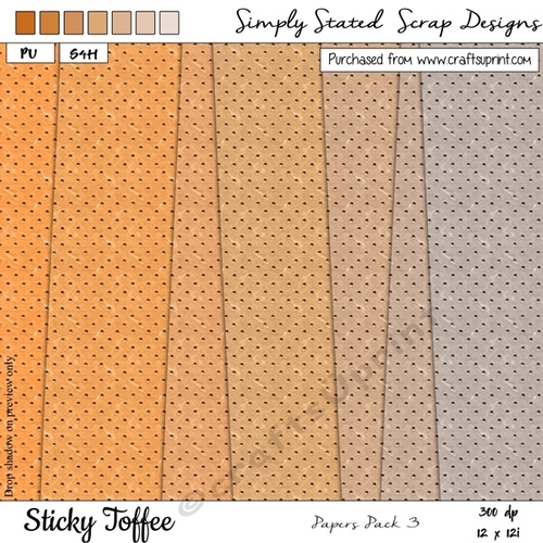 Sticky Toffee 12 x 12 Paper Pack #3