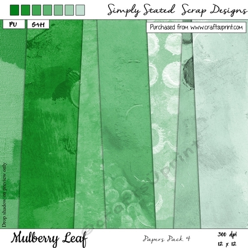 Mulberry Leaf 12 x 12 Paper Pack #4