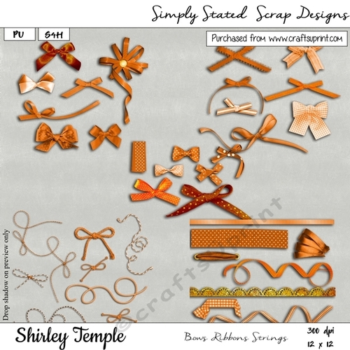 JTB4 - Shirley Temple - Bows, Ribbons & Strings
