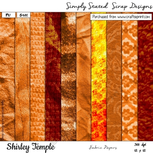 JTB4 - Shirley Temple - Fabric Papers