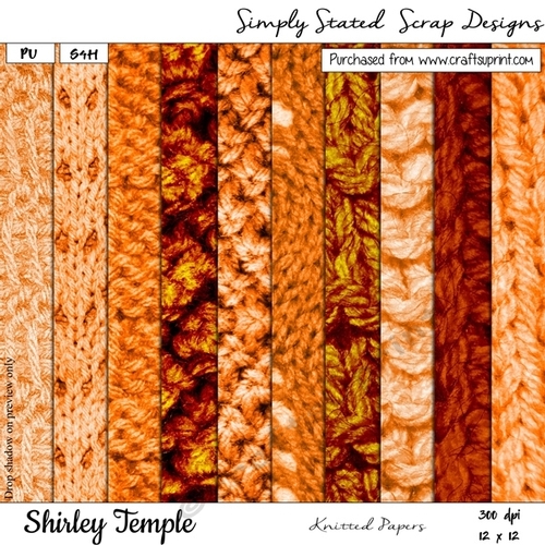 JTB4 - Shirley Temple - Knitted Papers