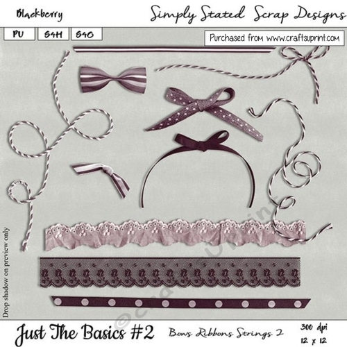 JTB2 - Blackberry - Bows, Ribbons & Strings 2
